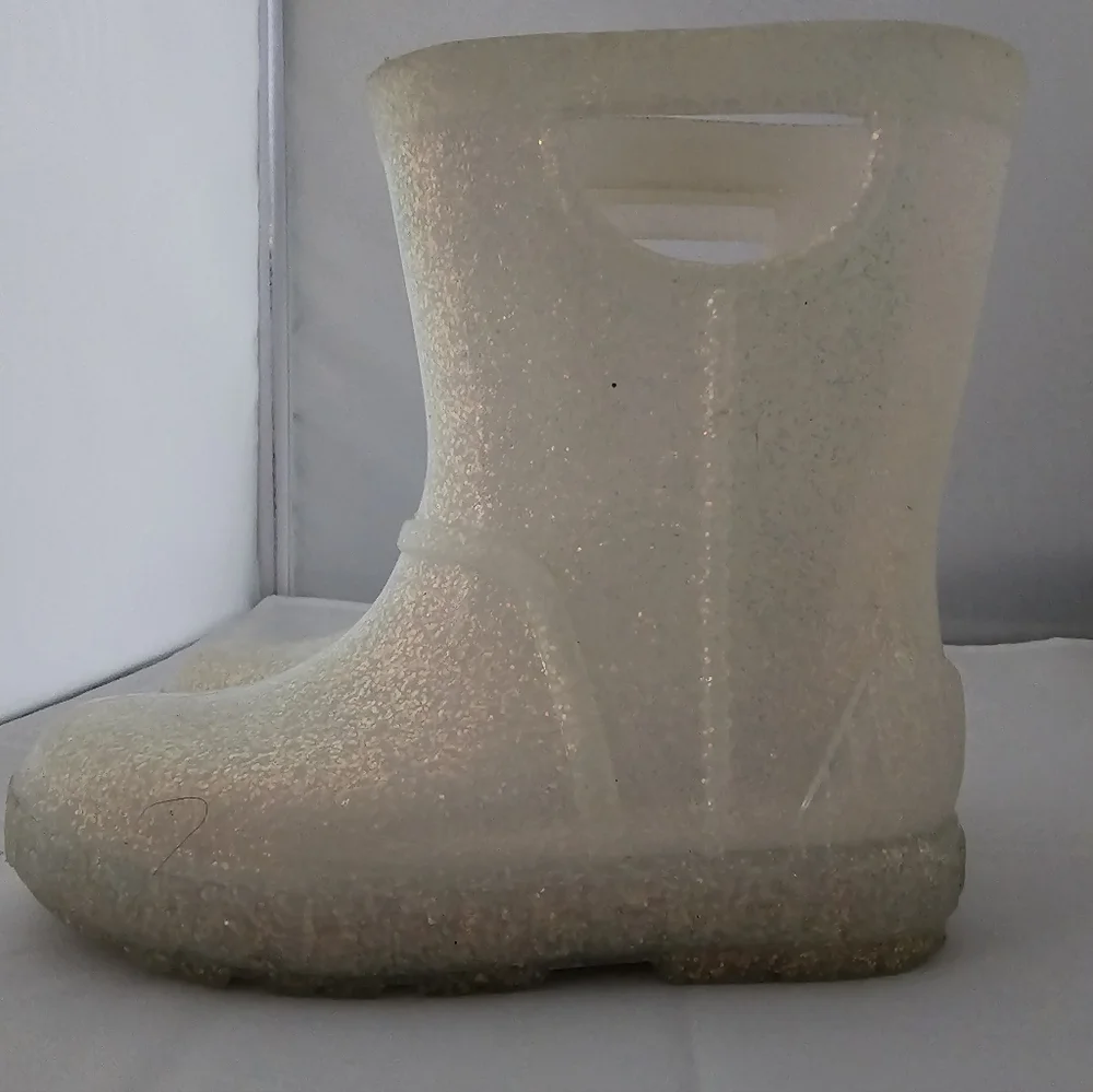 UGG Kids Glitter Rain Boots Sz 10